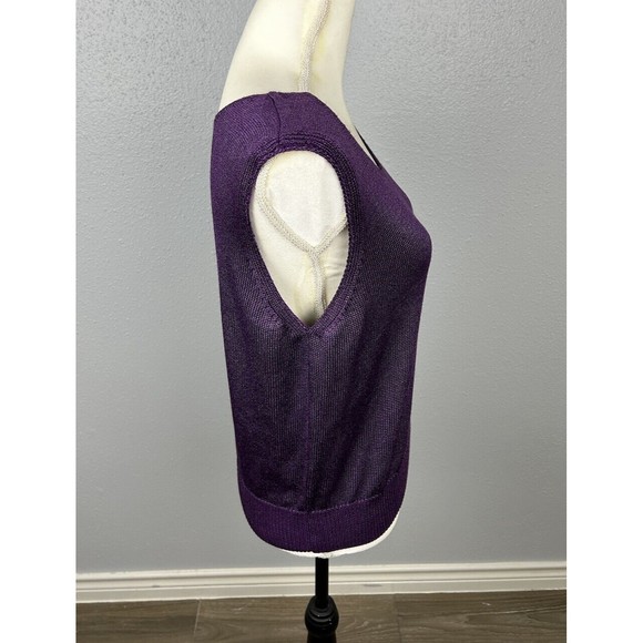 Vintage Fia Italia Hand Loomed Sleeveless Sweater Shell Tank Top -Size Large - Picture 6 of 8